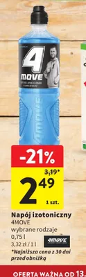 Napój izotoniczny 4MOVE promocja w Intermarche
