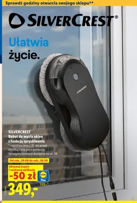 Robot do mycia okien z funkcją spryskiwania Silvercrest promocja w Lidl