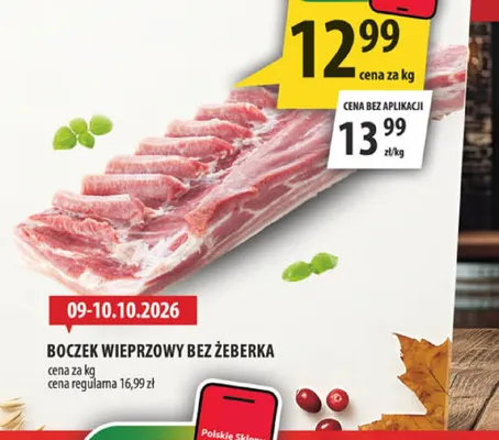 Boczek wieprzowy bez żeberka promocja w Arhelan