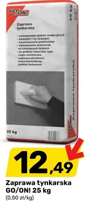 Zaprawa tynkarska GO/ON! promocja w Bricomarche