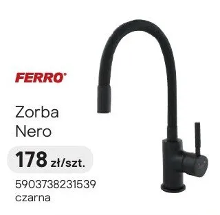Bateria kuchenna Zorba Nero czarna promocja w Castorama