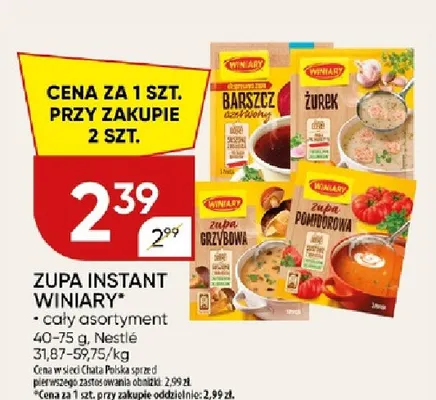 Zupa instant pomidorowa Winiary promocja w Chata Polska
