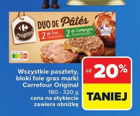 Blok foie gras de canard Carrefour Original promocja w Carrefour Market