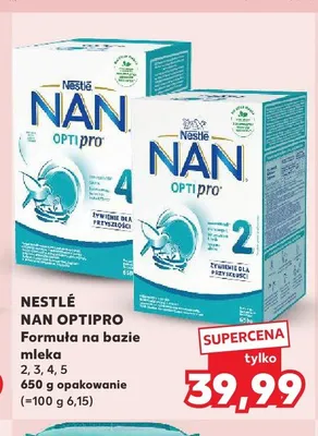 Mleko modyfikowane Nestlé NAN Optipro 2 promocja w Kaufland
