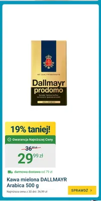 Kawa mielona Dallmayr Arabica promocja w ERLI