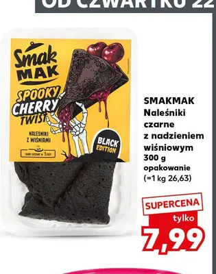 Naleśniki czarne z nadzieniem wiśniowym Smakmak promocja w Kaufland