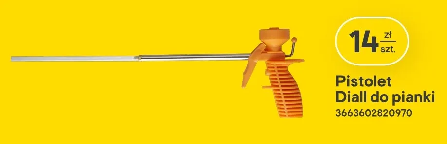 Pistolet Diall do pianki promocja w Castorama