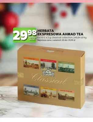 Herbata ekspresowa Ahmad Tea Classical Collection promocja w Stokrotka
