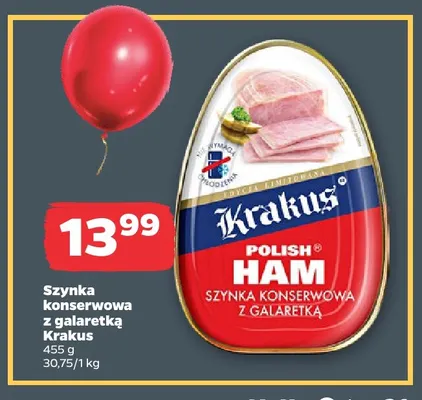 Szynka konserwowa z galaretką Krakus promocja w Netto