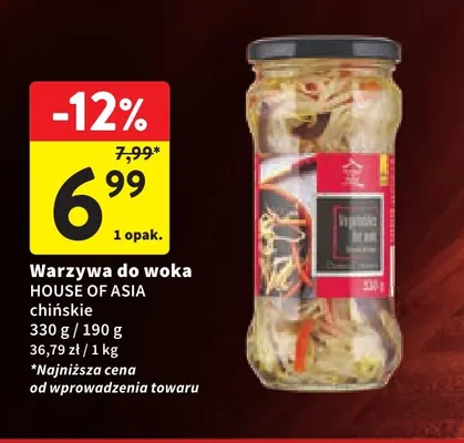 Warzywa do woka chińskie House of Asia promocja w Intermarche