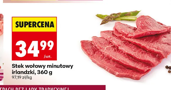 Stek wołowy minutowy irlandzki promocja w Biedronka