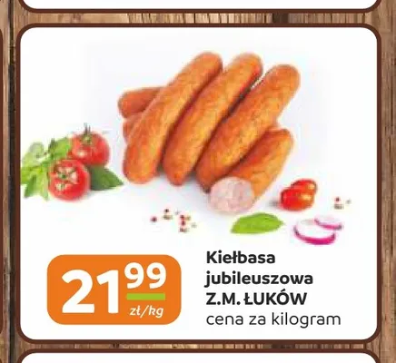 Kiełbasa jubileuszowa Z.M. Łuków promocja w Gama