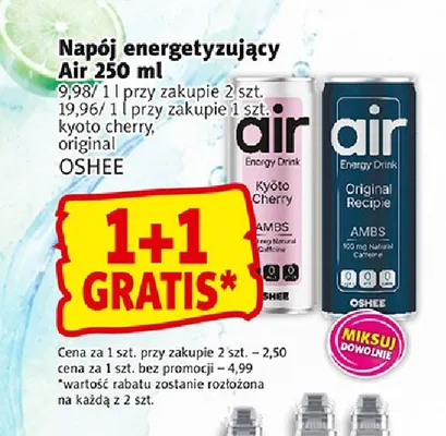 Napój energetyzujący Air kyoto cherry Oshee promocja w Prim Market