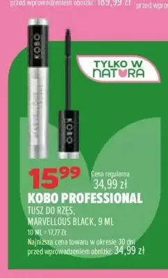 Tusz do rzęs Marvellous Black Kobo Professional promocja w Drogerie Natura