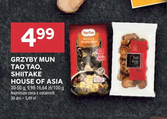 Grzyby shiitake House of Asia promocja w Stokrotka