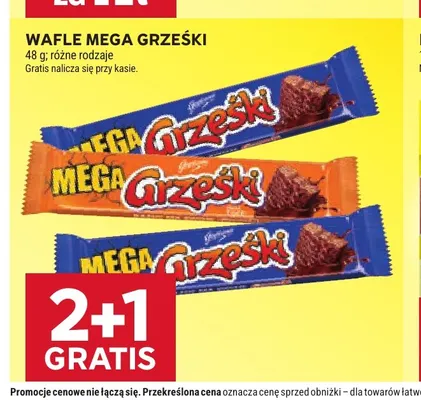 Wafle Mega Grześki promocja w Stokrotka