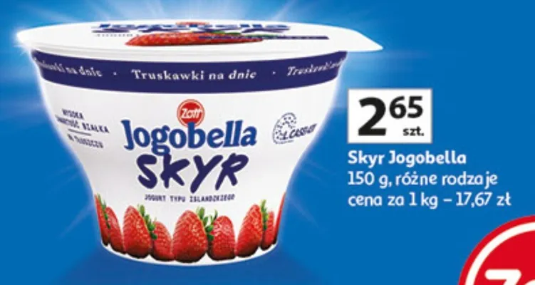 Jogurt Skyr Jogobella, różne rodzaje promocja w Auchan