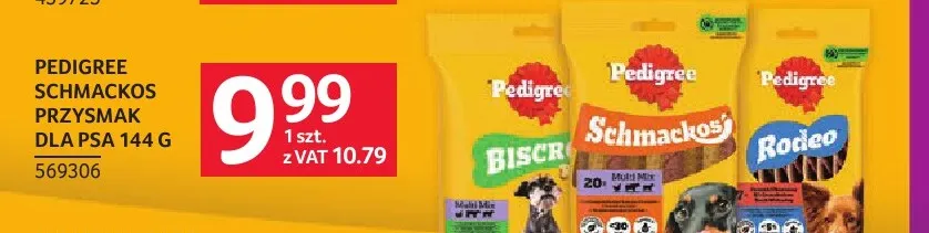 Przysmak dla psa Schmackos Pedigree promocja w Selgros