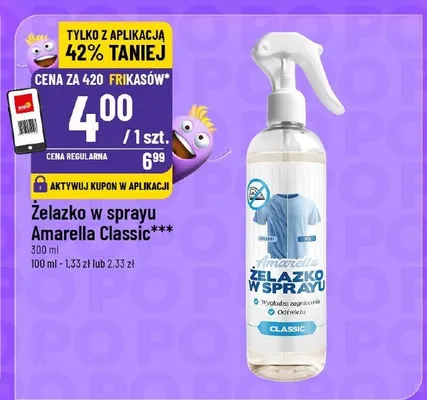 Żelazko w sprayu Amarella Classic promocja w POLOmarket