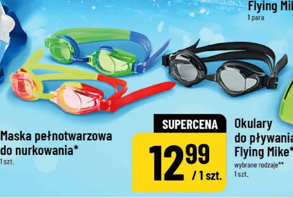 Okulary do pływania Flying Mike promocja w POLOmarket