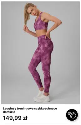 Legginsy treningowe szybkoschnące damskie promocja w 4F