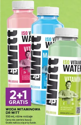 Woda witaminowa różne rodzaje promocja w Stokrotka