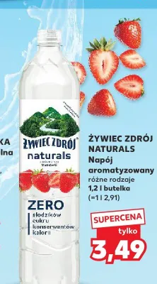 Napój aromatyzowany Żywiec Zdrój Naturals Malinowy promocja w Kaufland