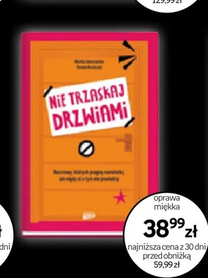 Książka Nie trzaskaj drzwiami oprawa miękka promocja w Empik
