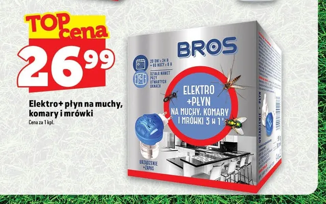 Elektro + płyn na muchy komary i mrówki Bros promocja w TOPAZ