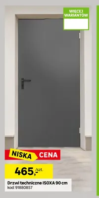 Drzwi techniczne Isoxa 90 cm promocja w Leroy Merlin