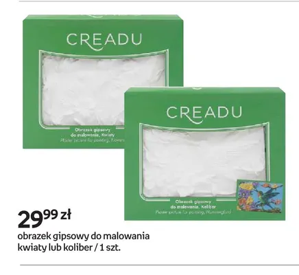 Obrazek gipsowy do malowania koliber Creadu promocja w Empik