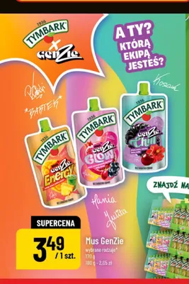Mus owocowy Tymbark GenZie Glow promocja w POLOmarket