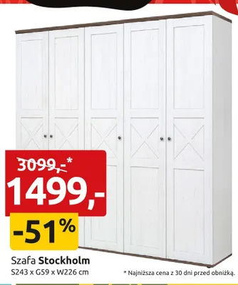 Szafa Black Red White Stockholm promocja w Black Red White