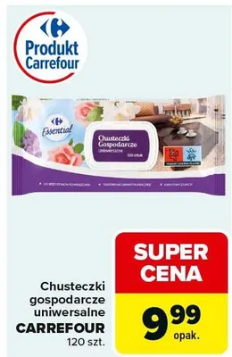 Chusteczki gospodarcze uniwersalne promocja w Carrefour