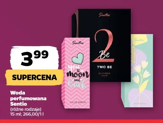 Woda perfumowana Sentio promocja w Netto