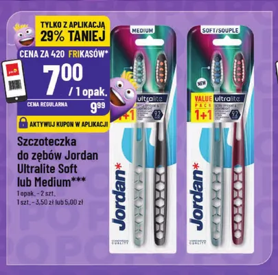 Szczoteczka do zębów Jordan Ultralite Medium promocja w POLOmarket