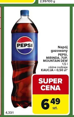 Napój gazowany Mountain Dew promocja w Carrefour Express