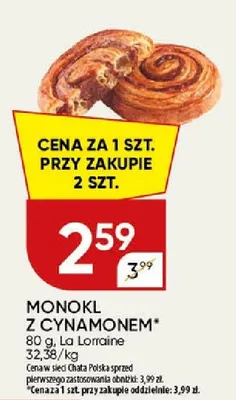 Monokl z cynamonem La Lorraine promocja w Chata Polska