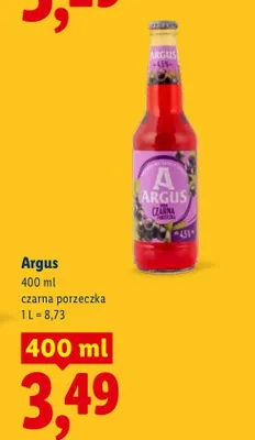 Piwo Argus Czarna Porzeczka promocja w Lidl