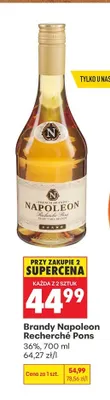 Brandy Napoleon Recherché Pons promocja w Biedronka