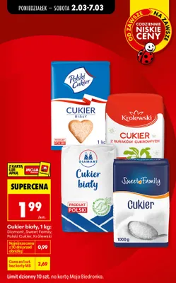 Cukier biały kryształ promocja w Biedronka