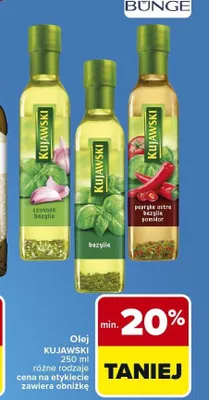 Olej Kujawski czosnek bazylia promocja w Carrefour
