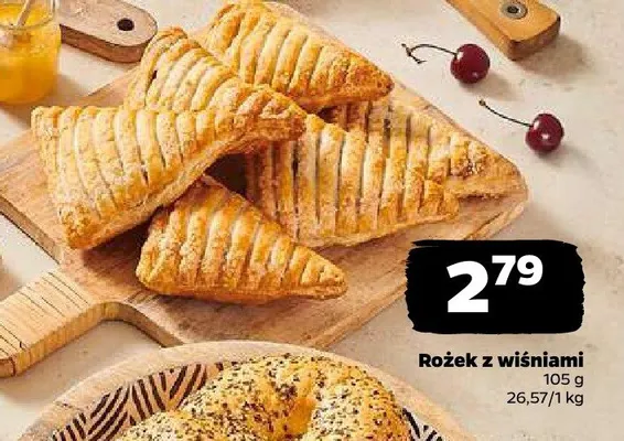Rożek z wiśniami promocja w Netto
