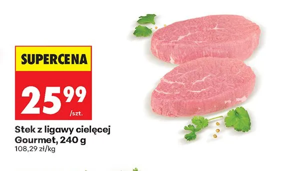 Stek z ligawy cielęcej Gourmet promocja w Biedronka