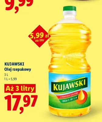 Olej rzepakowy Kujawski promocja w Lidl