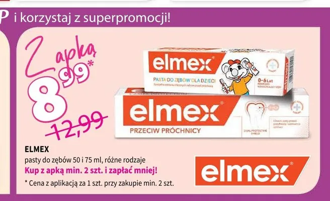 Pasta do zębów Elmex Przeciw Próchnicy promocja w Drogerie Polskie