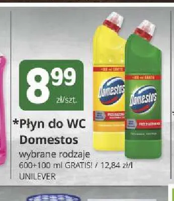Płyn do WC Domestos promocja w Marketvita