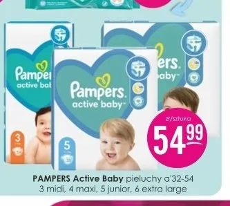 Pieluchy Pampers Active Baby promocja w Drogerie Jasmin