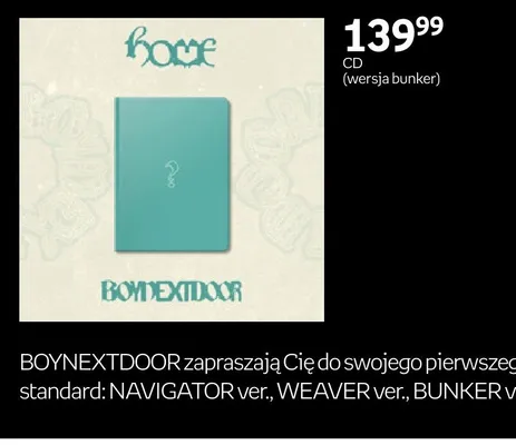Płyta CD Boynextdoor Home wersja bunker promocja w Empik