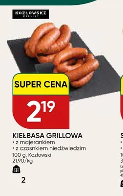 Kiełbasa grillowa z majerankiem Kozłowski promocja w Chata Polska